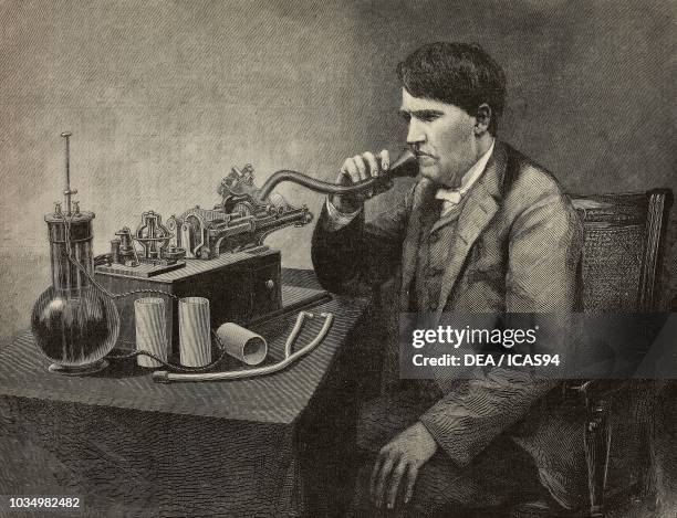 Edison Adding Machine Edison Talking Machine Photos and Premium High Res Pictures - Getty Images