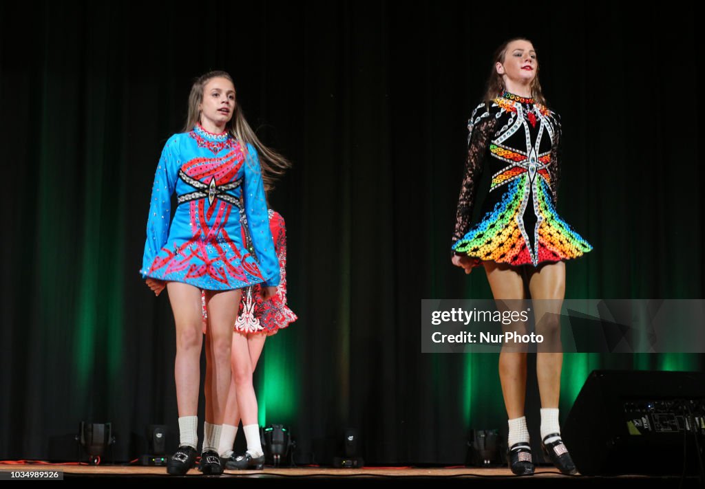 Youth perform a traditional Irish dance