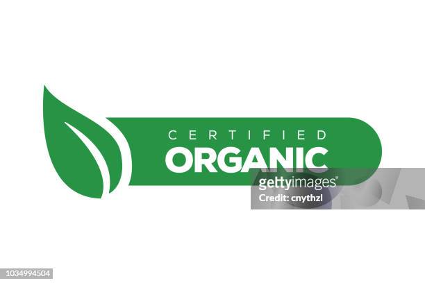 organic products banner - horizontal stock illustrations