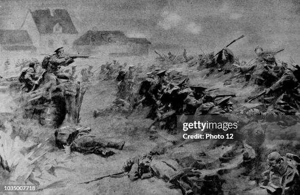 British forces during the First Battle of Ypres , the Allies captured the town from the Germans Ypres occupied a strategic position during World War...