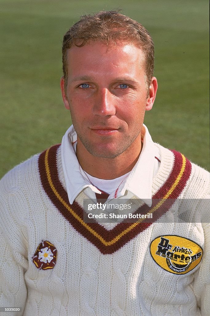 Russell Warren Model Portrait of Russell Warren taken during a Northamptonshire County ...