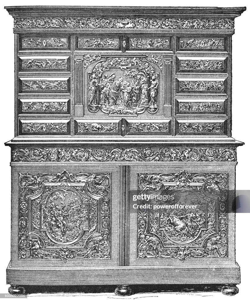 Louis XIII style Ebony Chest of Drawers (1610–1643)