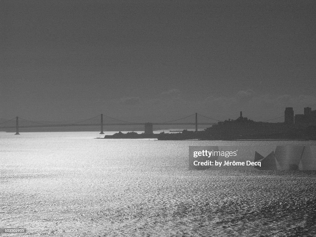 San Francisco and the Bay bridge