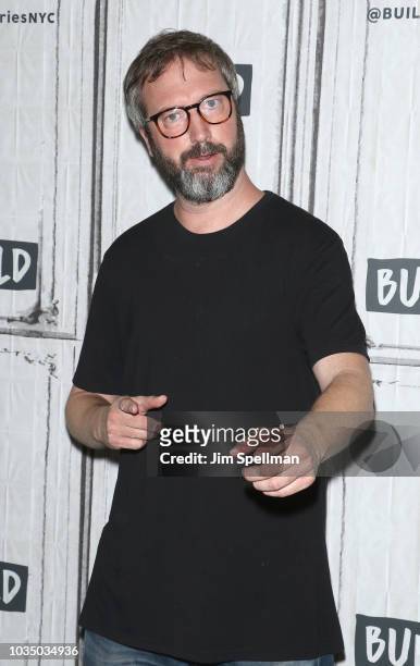 Comedian Tom Green attends the Build Series to discuss Carolines Comedy Club dates at Build Studio on September 17, 2018 in New York City.