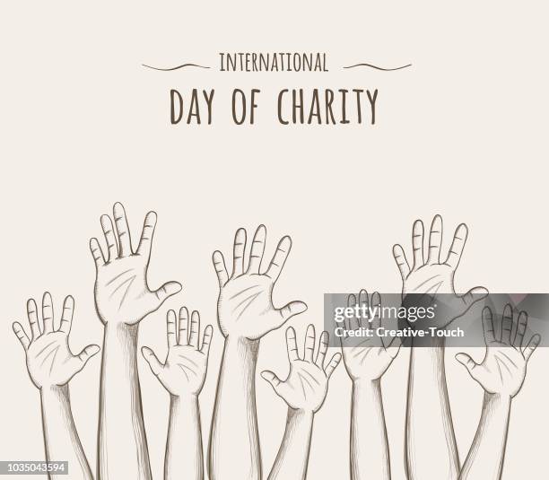 charityday1 - hand drawing stock illustrations