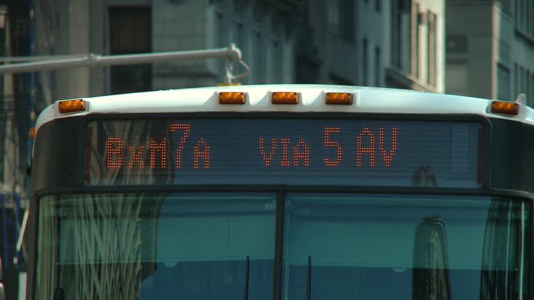 Midtown Led Sign 1,715 City Bus Top Stock Videos, Footage, & 4K Video Clips - Getty Images