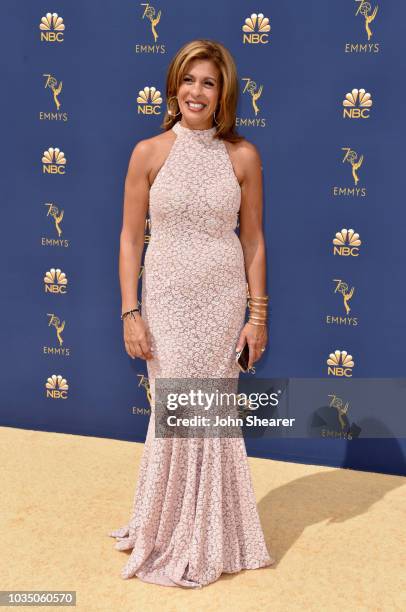 Television host Hoda Kotb attends the 70th Emmy Awards at Microsoft Theater on September 17, 2018 in Los Angeles, California.