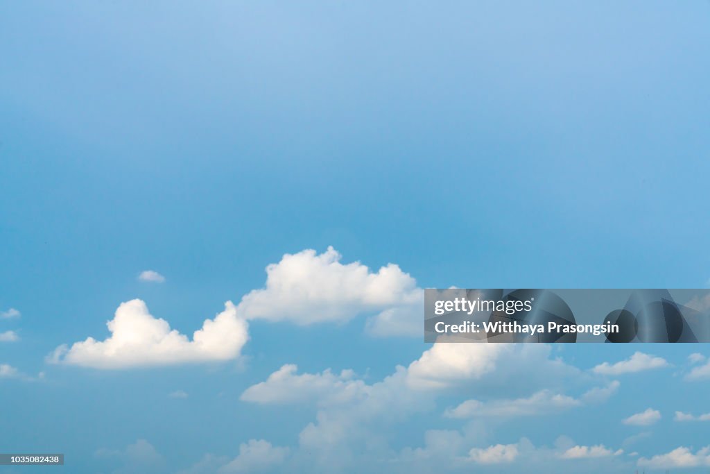 Blue sky with cloud