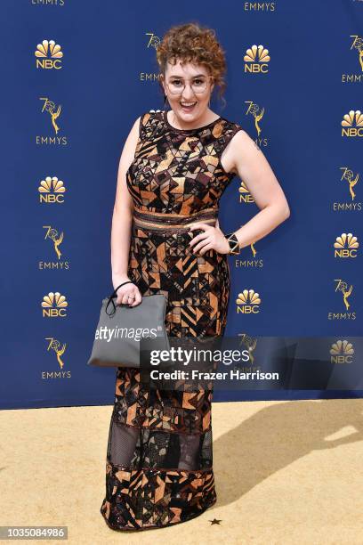 Emily Heller attends the 70th Emmy Awards at Microsoft Theater on September 17, 2018 in Los Angeles, California.