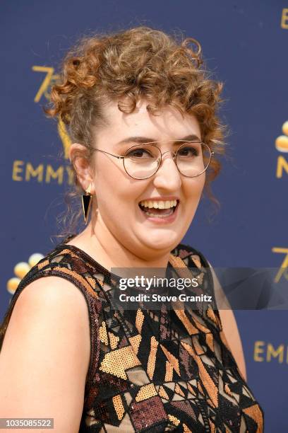 Emily Heller attends the 70th Emmy Awards at Microsoft Theater on September 17, 2018 in Los Angeles, California.