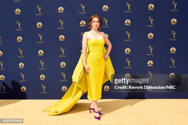 70th ANNUAL PRIMETIME EMMY AWARDS -- Pictured: Actor Kayli Carter arrives to the 70th Annual Primetime Emmy Awards held at the Microsoft Theater on...