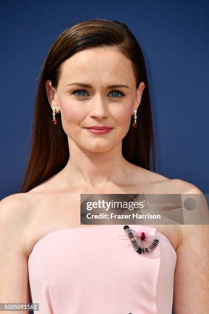 Alexis Bledel attends the 70th Emmy Awards at Microsoft Theater on September 17, 2018 in Los Angeles, California.