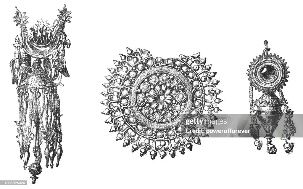 Ancient Gold Jewelry (Various Centuries)