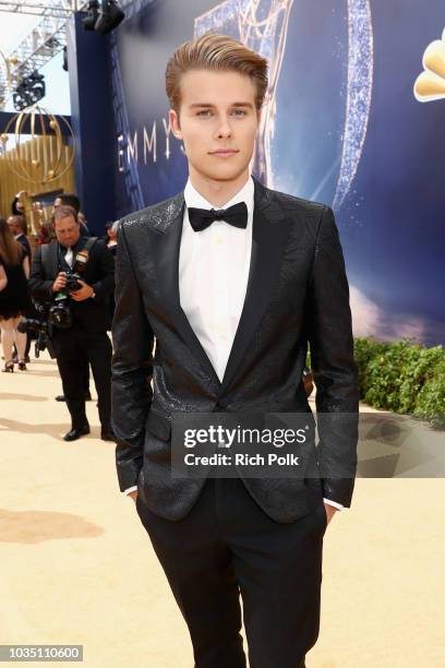 Actor Logan Shroyer attends the 70th Annual Primetime Emmy Awards at Microsoft Theater on September 17, 2018 in Los Angeles, California.