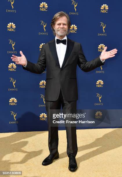 William H. Macy attends the 70th Emmy Awards at Microsoft Theater on September 17, 2018 in Los Angeles, California.