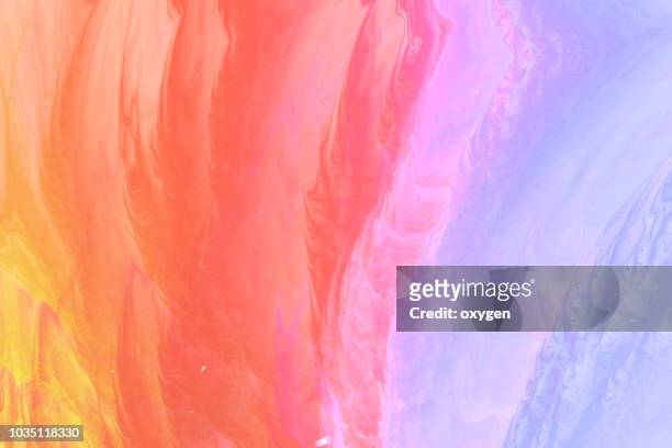 creative ebru background with abstract painted waves - akryl bildbanksfoton och bilder