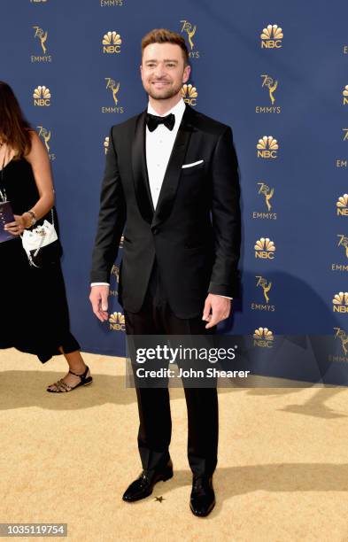 Justin Timberlake attends the 70th Emmy Awards at Microsoft Theater on September 17, 2018 in Los Angeles, California.