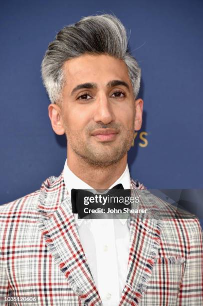 Tan France attends the 70th Emmy Awards at Microsoft Theater on September 17, 2018 in Los Angeles, California.