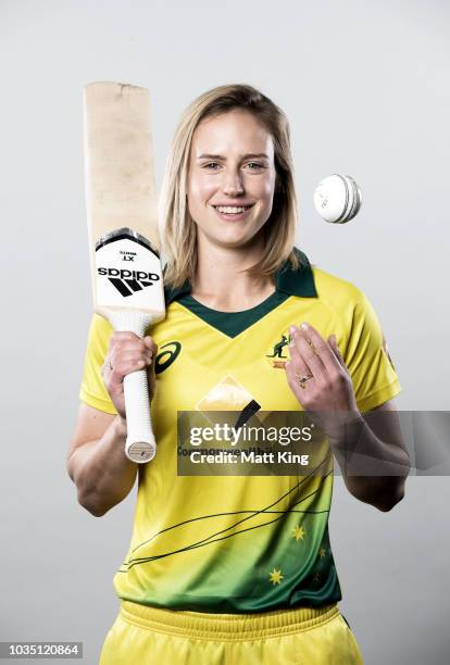 Ellyse Perry poses during the Cricket Australia Women's National Squad Player Camp on September 13, 2018 in Sydney, Australia.