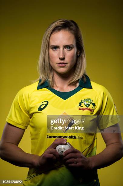 Ellyse Perry poses during the Cricket Australia Women's National Squad Player Camp on September 13, 2018 in Sydney, Australia.