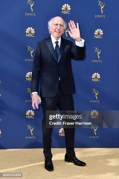 Larry David attends the 70th Emmy Awards at Microsoft Theater on September 17, 2018 in Los Angeles, California.