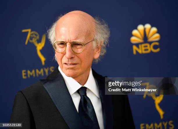 Larry David attends the 70th Emmy Awards at Microsoft Theater on September 17, 2018 in Los Angeles, California.