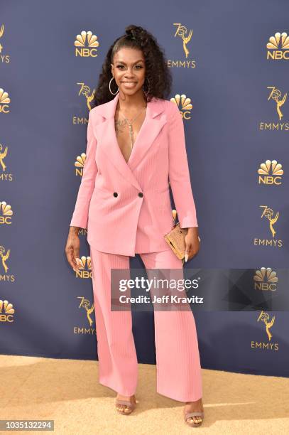 Jessica Robin Moore attends the 70th Emmy Awards at Microsoft Theater on September 17, 2018 in Los Angeles, California.