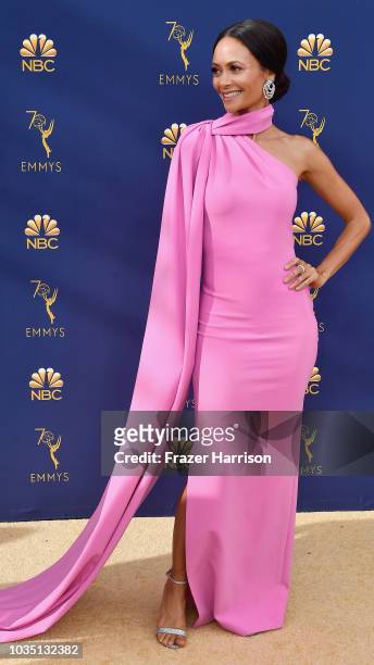 Thandie Newton attends the 70th Emmy Awards at Microsoft Theater on September 17, 2018 in Los Angeles, California.