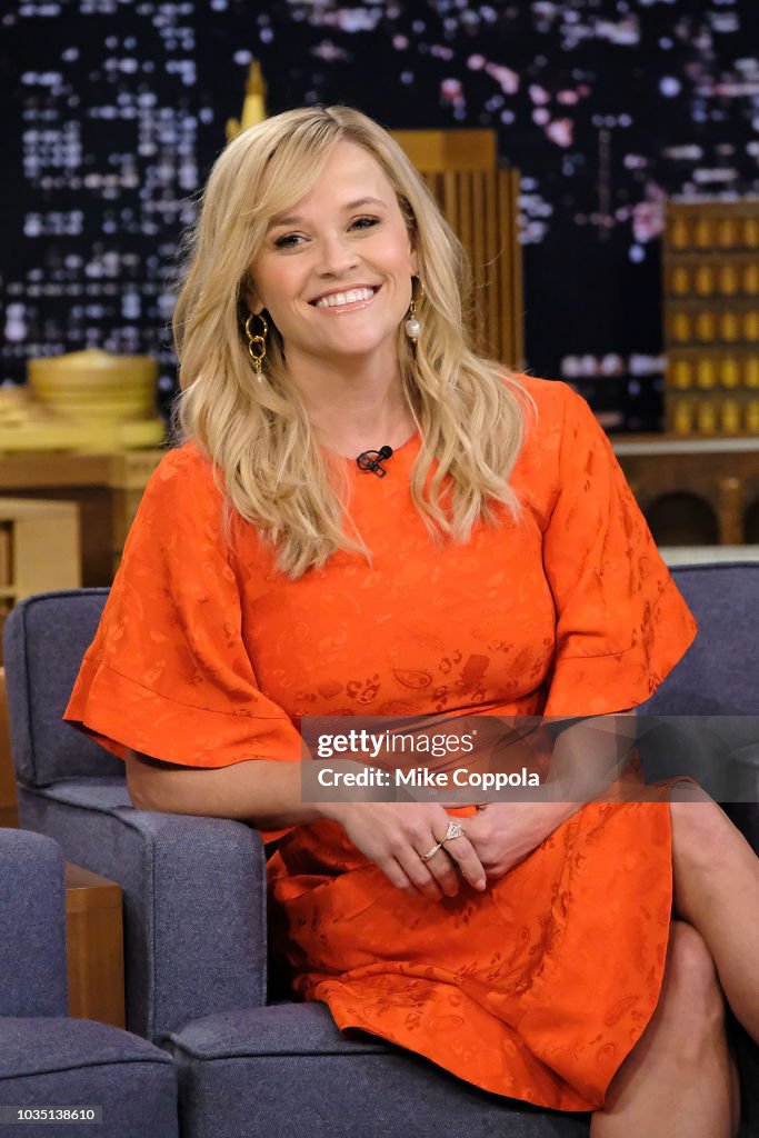 Reese Witherspoon Visits "The Tonight Show Starring Jimmy Fallon"