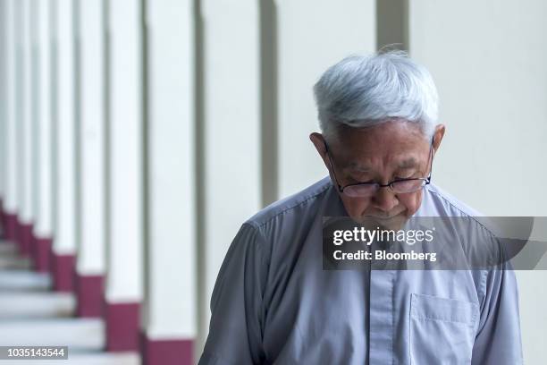 Joseph Zen, cardinal of the Holy Roman Church, poses for a photograph in Hong Kong, China, on Saturday, Aug. 18, 2018. Zen -- the retired but still...