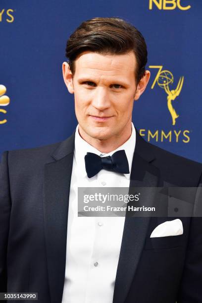 Matt Smith attends the 70th Emmy Awards at Microsoft Theater on September 17, 2018 in Los Angeles, California.