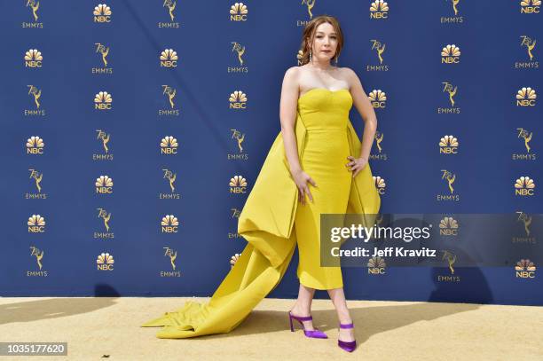 Kayli Carter attends the 70th Emmy Awards at Microsoft Theater on September 17, 2018 in Los Angeles, California.