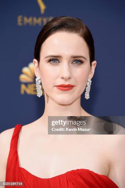 Rachel Brosnahan attends the 70th Emmy Awards at Microsoft Theater on September 17, 2018 in Los Angeles, California.