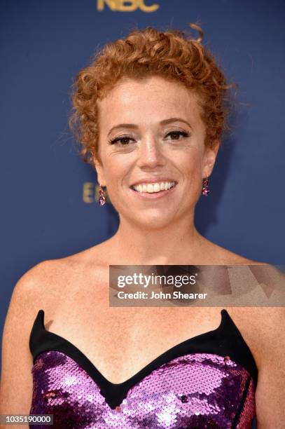 Michelle Wolf attends the 70th Emmy Awards at Microsoft Theater on September 17, 2018 in Los Angeles, California.