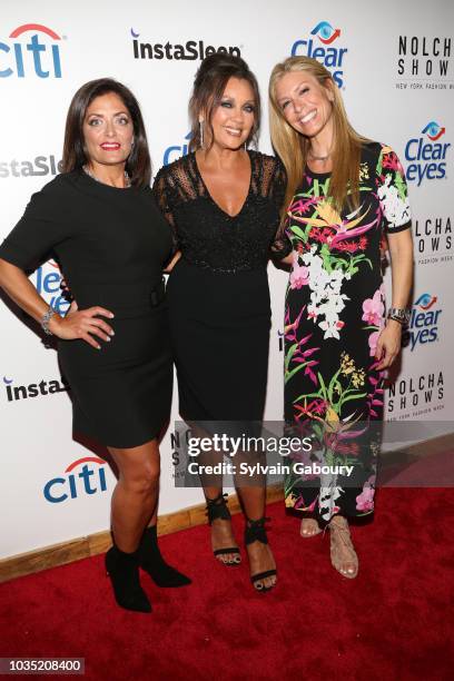 Kathy Wakile, Vanessa Williams and Jill Martin attend Clear Eyes Partners With The Nolcha Shows To Showcase Emerging Designers' #MyShiningMoment at...