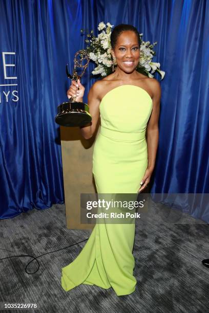 Actor Regina King, winner of Outstanding Lead Actress in a Limited Series or Movie for 'Seven Seconds', attends IMDb LIVE After The Emmys 2018 on...