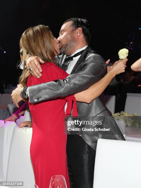 Judith Williams celebrates her birthday with her husband Alexander-Klaus Stecher during the traditional Buehnendinner 2018 at Bayerische Staatsoper...