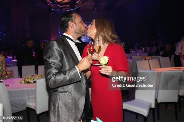 Judith Williams celebrates her birthday with her husband Alexander-Klaus Stecher during the traditional Buehnendinner 2018 at Bayerische Staatsoper...