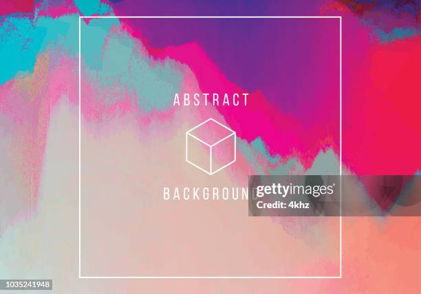 digital glitch distorted waves abstract grunge background - distorted reflection stock illustrations