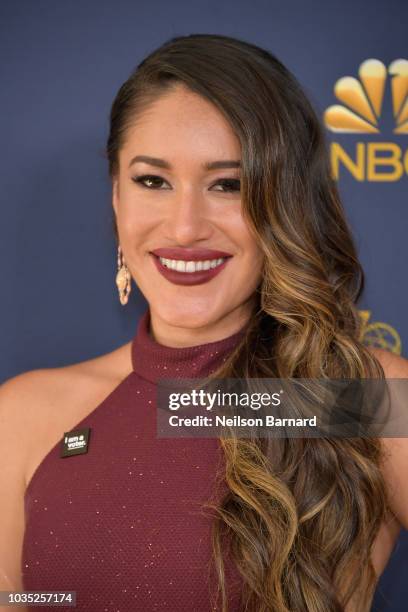 Orianka Kilcher attends the 70th Emmy Awards at Microsoft Theater on September 17, 2018 in Los Angeles, California.