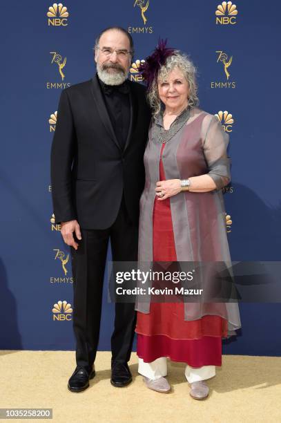 Mandy Patinkin and Kathryn Grody attend the 70th Emmy Awards at Microsoft Theater on September 17, 2018 in Los Angeles, California.
