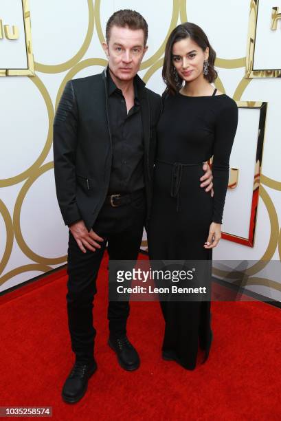 James Marsters and Patricia Rahman attend Hulu's 2018 Emmy Party at Nomad Hotel Los Angeles on September 17, 2018 in Los Angeles, California.