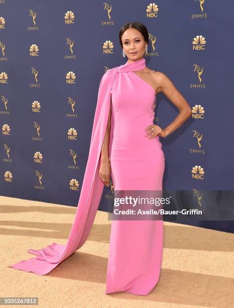 Thandie Newton attends the 70th Emmy Awards at Microsoft Theater on September 17, 2018 in Los Angeles, California.