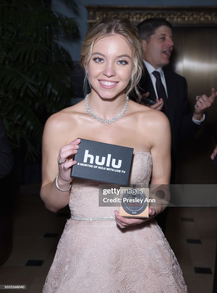 Sydney Sweeney attends Hulu's 2018 Emmy Party at Nomad Hotel Los