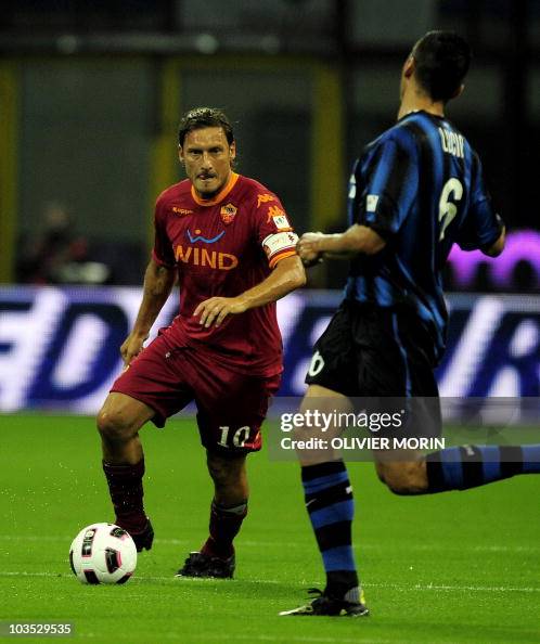 Lucio Inter Inter Milan's defender Lucio fights for the ball with AS Roma 's ...