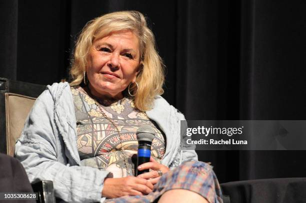 Roseanne Barr participates in "Is America a Forgiving Nation?,'' a Yom Kippur eve talk on forgiveness hosted by the World Values Network and the...