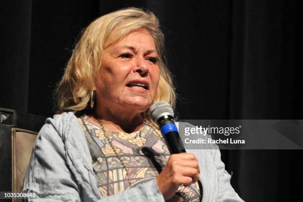 Roseanne Barr participates in "Is America a Forgiving Nation?,'' a Yom Kippur eve talk on forgiveness hosted by the World Values Network and the...