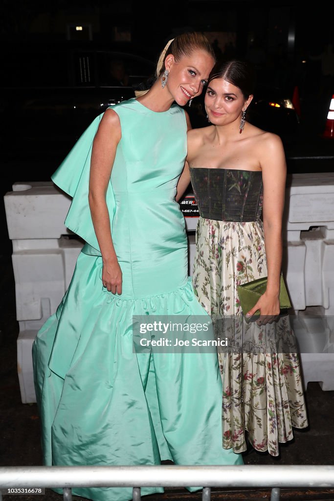 Poppy Delevingne and Samantha Colley arrive at the FOX Broadcasting