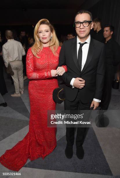 Natasha Lyonne and Fred Armisen attend the 2018 Netflix Primetime Emmys After Party at NeueHouse Hollywood on September 17, 2018 in Los Angeles,...