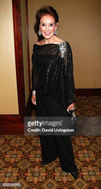 Actress Mary Ann Mobley attends the Eagle & Badge Foundation Gala Honors at the Hyatt Regency Century Plaza on August 21, 2010 in Century City,...